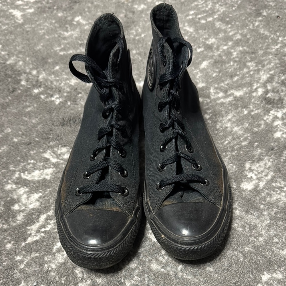 Converse All Black High-Top Sneakers